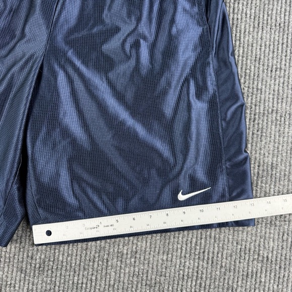 Nike Shorts Men Large Blue Basketball Dazzle Athletic Shiny Silky Smooth y2k - Picture 4 of 12